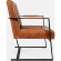 Maguire Sled Accent Chair in Distressed Saddle Leather